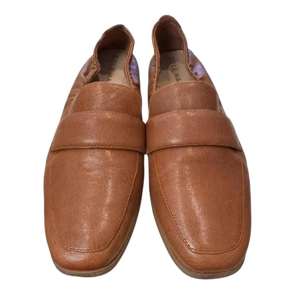 Cole Haan Women's Trinnie British Tan Soft Leather Loafers 7.5